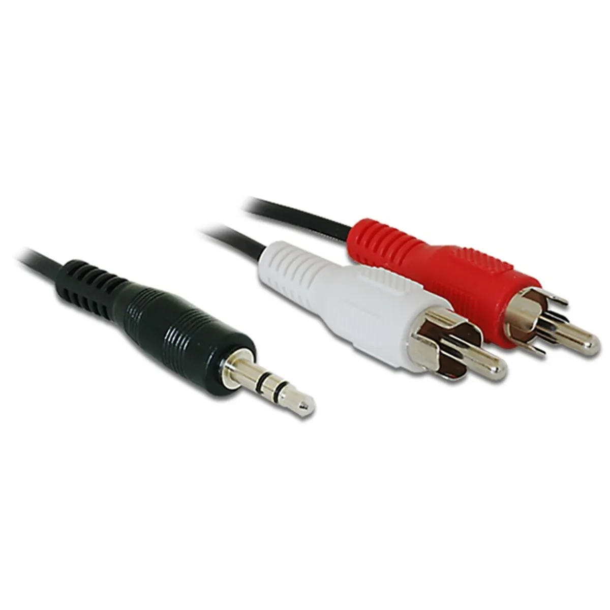 Delock 84000 sztereó jack 3,5 mm apa 2x RCA apa 1,5 m fekete #1