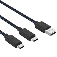 Venom VS5002 PS5 kettős USB Type-C töltőkábel 3m fekete
