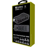 Sandberg 421-05 napelemes 5-panel powerbank 10000 mah ip54 #9