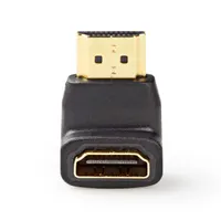 Nedis CVGB34901BK hdmi m-f adapter 90 fokos szög aranyozott hdmi csatlakozó fekete #2