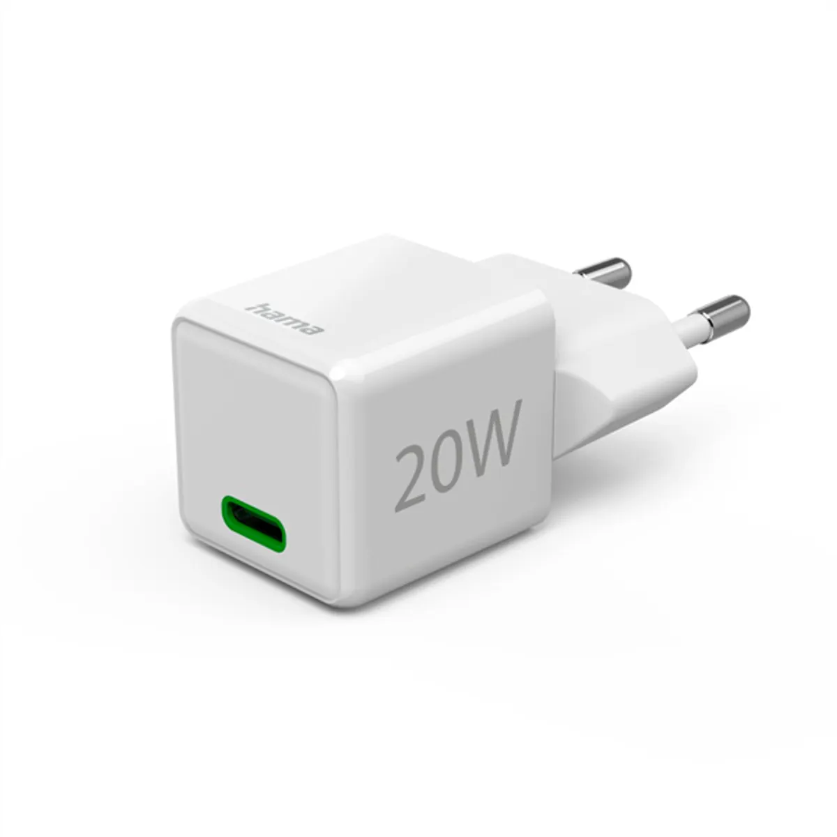 Hama 00201980 USB-C töltő 20W PD QC fehér kompakt 100-240V #1