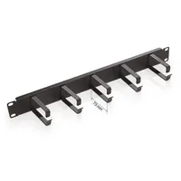 KELINE RAB-VP-X21-A2 patch rendező panel 19" 1U 48 végpontok 73 mm-es gyűrűkkel M6 kosáranya készlet 4 db