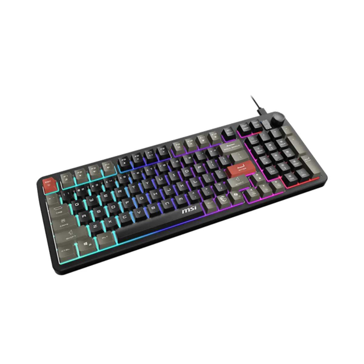 MSI DT S11-04HU235-HH9 háttérvilágításos billentyűzet USB 2.0 Windows 11 layout EU 98 gombok US 97 gombok #1