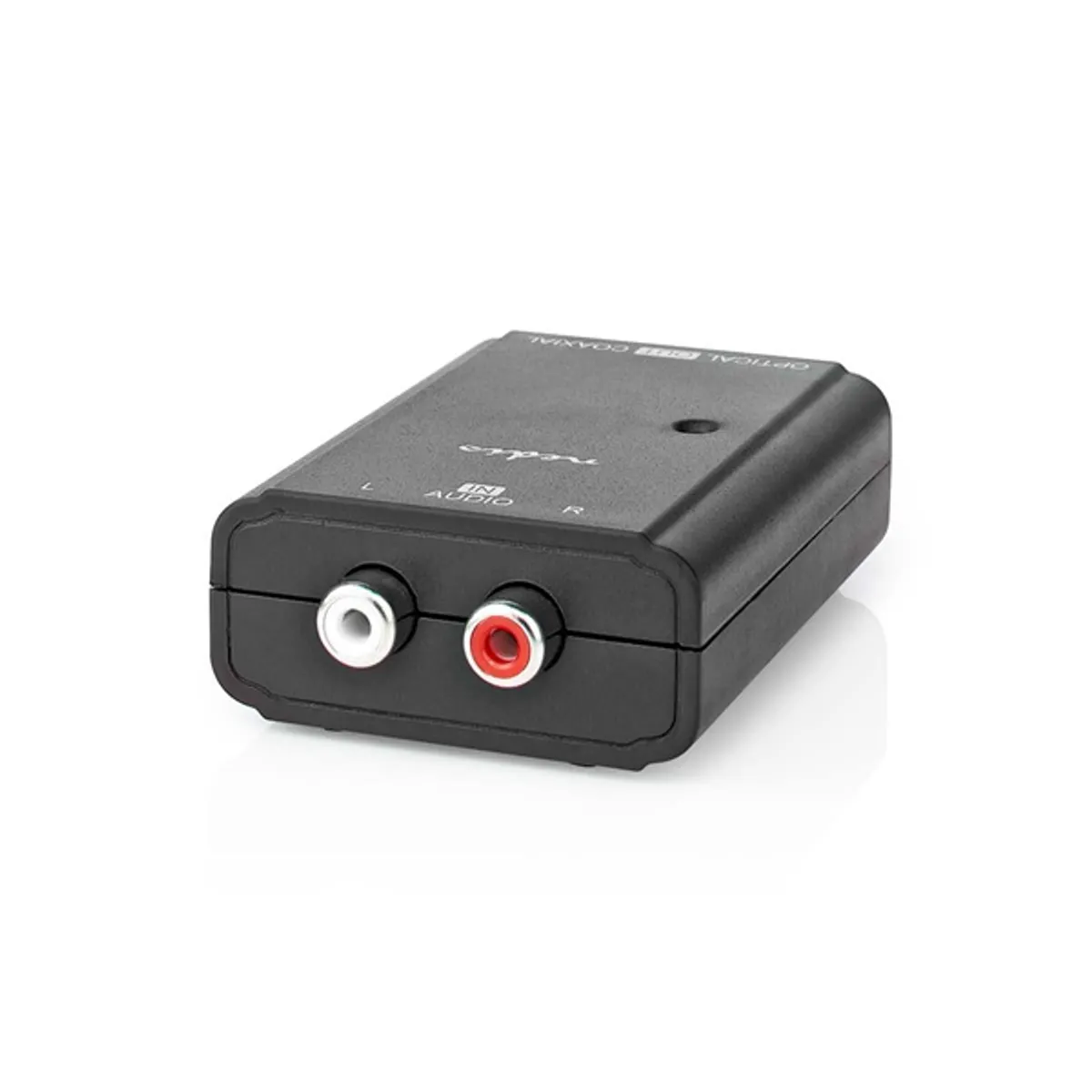 Nedis ACON2508BK analóg - digitális audio konverter 2x RCA bemenet 1x TosLink kimenet SPDIF kimenet PCM 44.1 48 96 kHz 24-bit USB-tápellátás #3