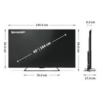 Sharp 65HR7265E 65" 4K UHD QLED Google TV, 144 Hz, 4x HDMI, Fejhallgató kimenet Van, DVB-TCS2, VESA 400x300 #8