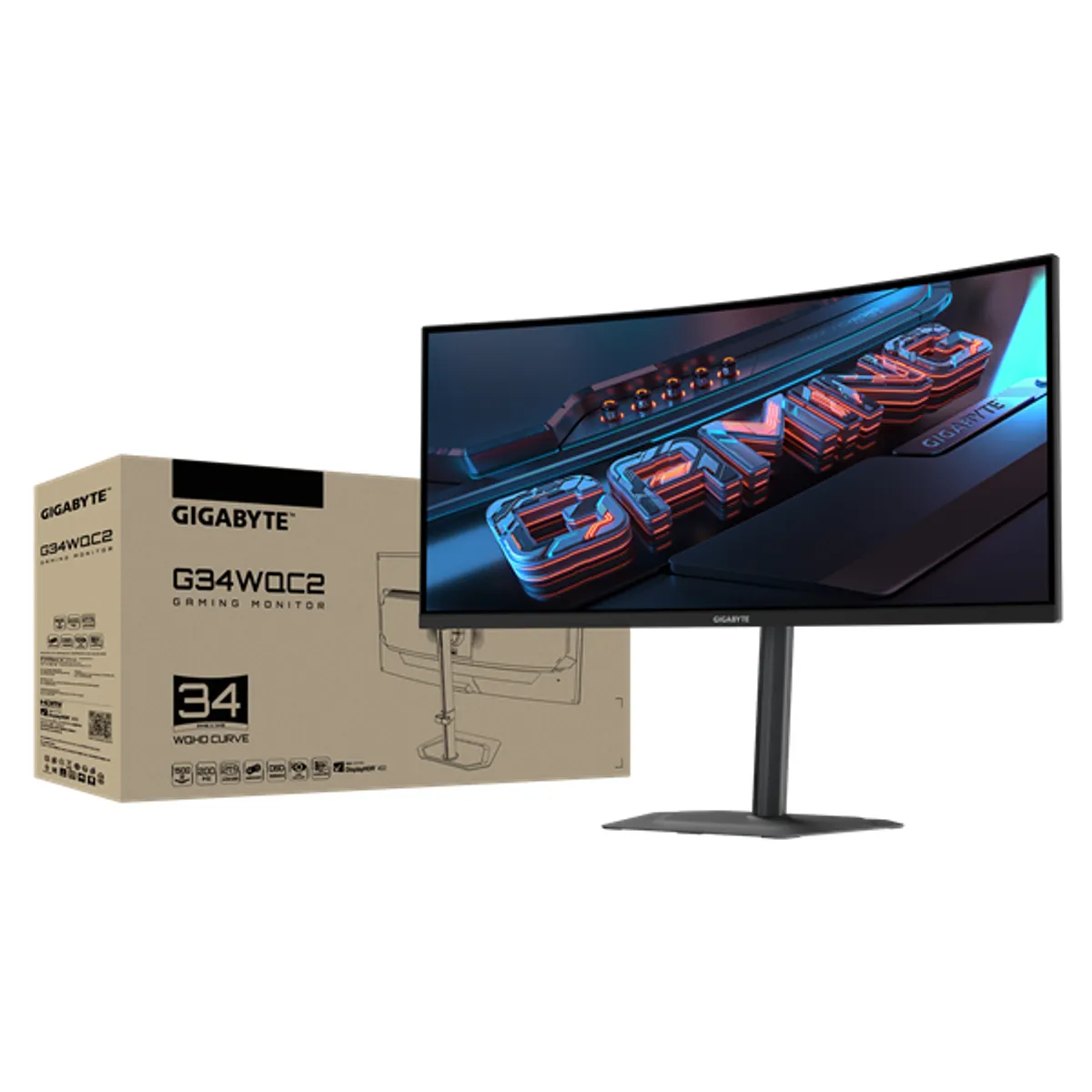 GIGABYTE G34WQC2 kijelző 34" 3440x1440 VA HDR400 200 Hz 1 ms 1500R #7