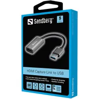 SANDBERG 134-19 HDMI Capture Link to USB HDMI bemenet USB-A 2.0 kimenet 1080p 30fps #2