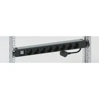 LEGRAND 646823 elosztósor 19" 1U állapotjelzős kapcsolóval gyermekvédett 8 aljzat 16A 3 m #1