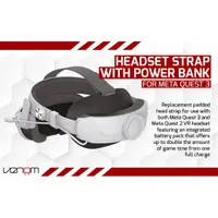 Venom VS4209 univerzális fejpánt 5000 mAh beépített powerbank USB csatlakozó Meta Quest 2 és 3 kompatibilis #3