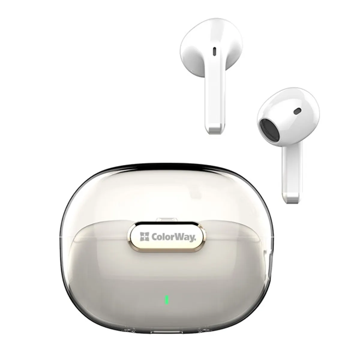 ColorWay CW-TWS2WT TWS-2 fehér Bluetooth 5.3 4 óra zenelejátszás, 20 óra töltőtokkal #1