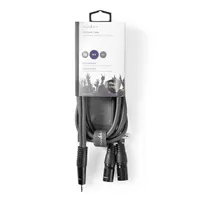NEDIS COTH15310GY15 XLR audiókábel 2x XLR 3 tűs apa - 3,5 mm-es dugó 1,50 m sötétszürke #3