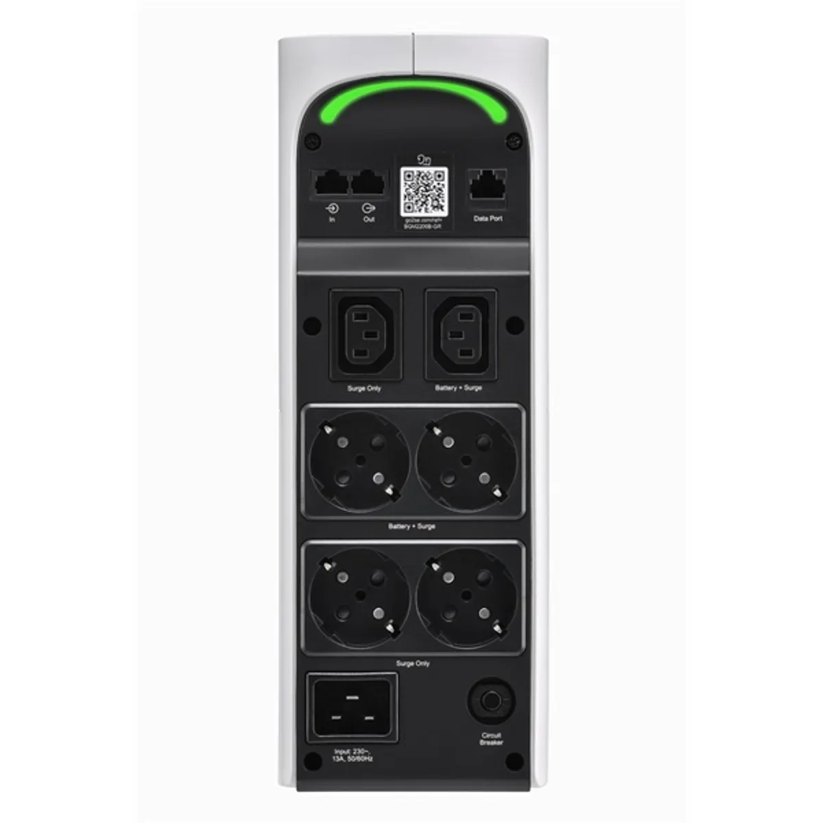 APC BGM2200B-GR Back-UPS Pro Gaming 2200VA 1320W, vonali interaktív, tiszta szinuszos, torony, RGB világítás, LCD, 6 kimenet, 230V #3