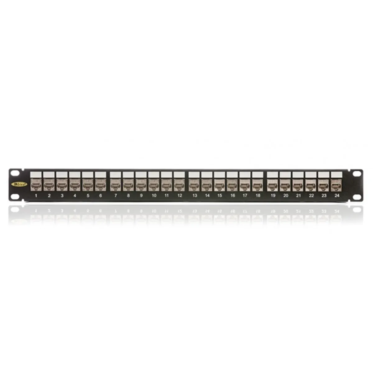 KELINE KEP-CEA-S-10G Patch panel CAT6A 24xRJ45 1U fekete beépített 24x KEJ-CEA-S-10G keystone jack #2