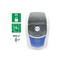 Leitz 83600000 IQ OptiMax Office P5 iratmegsemmisítő 35L fehér mikrokonfetti 2x15 mm #4