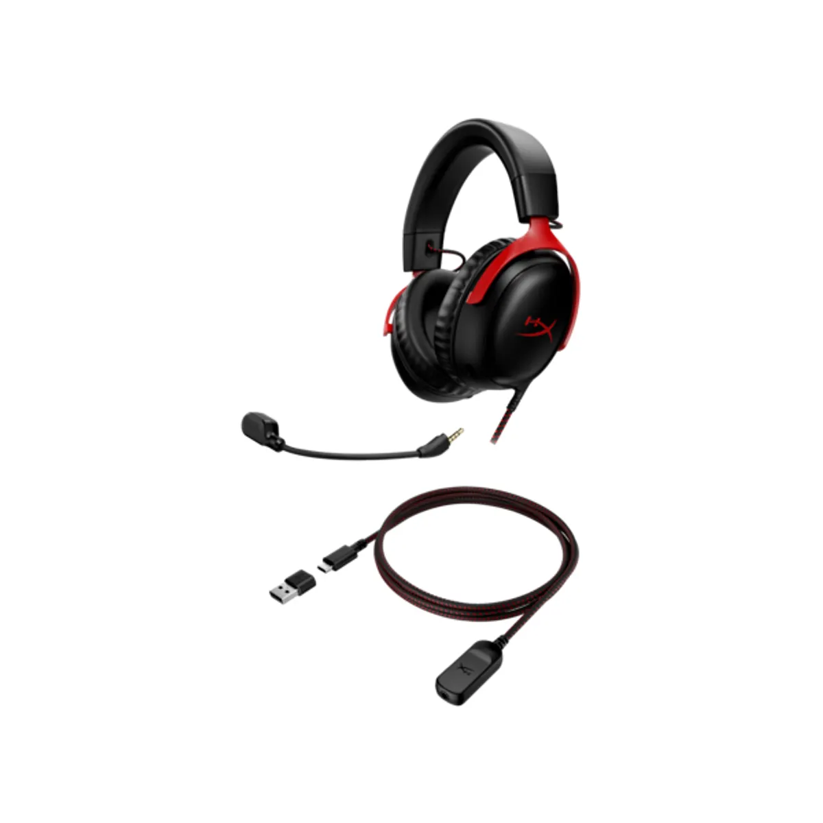 HP HyperX 727A9AA Játékfejhallgató usb Windows igen stereo vezetékes fekete-piros #2