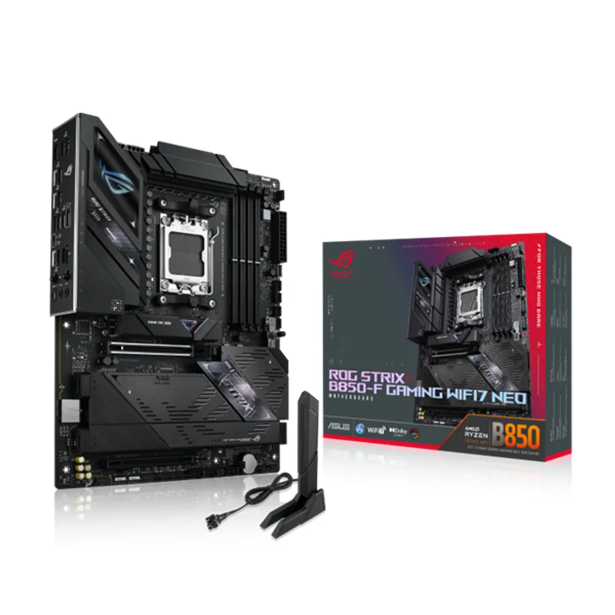 ASUS PCC ROG Strix B850-F Gaming Neo AM5 ATX DDR5 5200MHz 4x DIMM M.2 2x PCIe x16 7.1 HD Audio WiFi 2,5 Gbps LAN HDMI #1