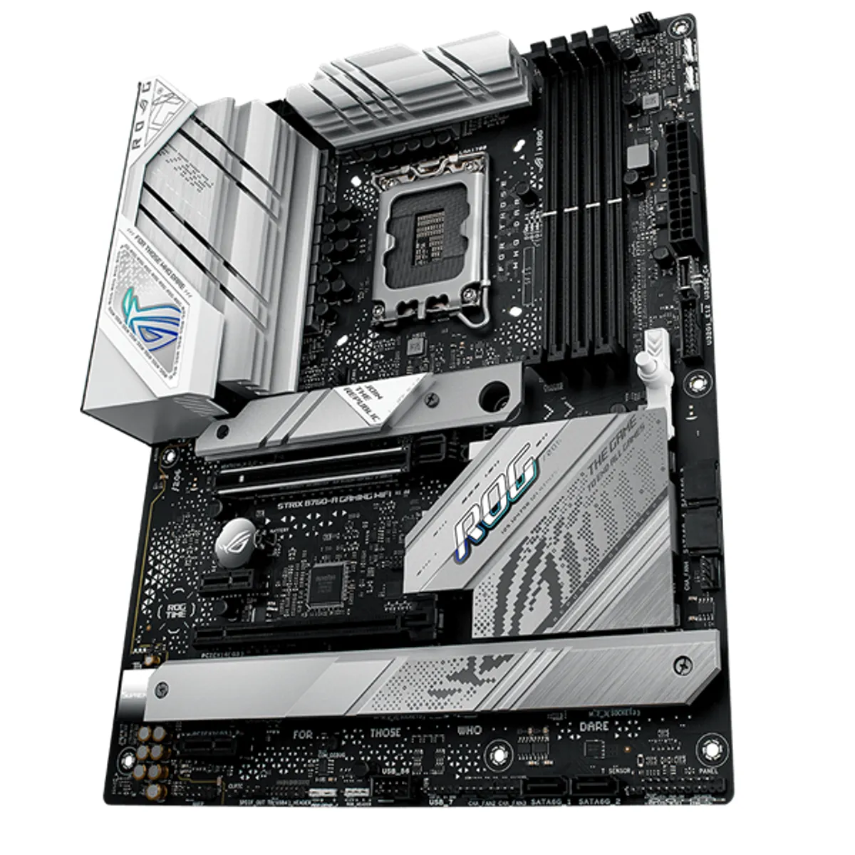 ASUS PCC ROG STRIX B760-A GAMING WIFI Intel B760 ATX 2x PCIe x16 DDR5 5600 192 GB M.2 SATA USB HDMI DisplayPort Beépített wifi 2.5Gb LAN #1
