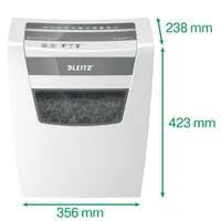 Leitz 80090000 IQ Home Office iratmegsemmisítő konfetti 4x28 mm 10 lap 23 liter P-4 #4