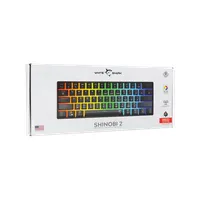 Whiteshark WS GK-004111B/R-US Shinobi-2 61-billentyűs mechanikus hot-swap piros kapcsolók fekete RGB háttérvilágítás USB 2.0 1.8 m angol kiosztás #5