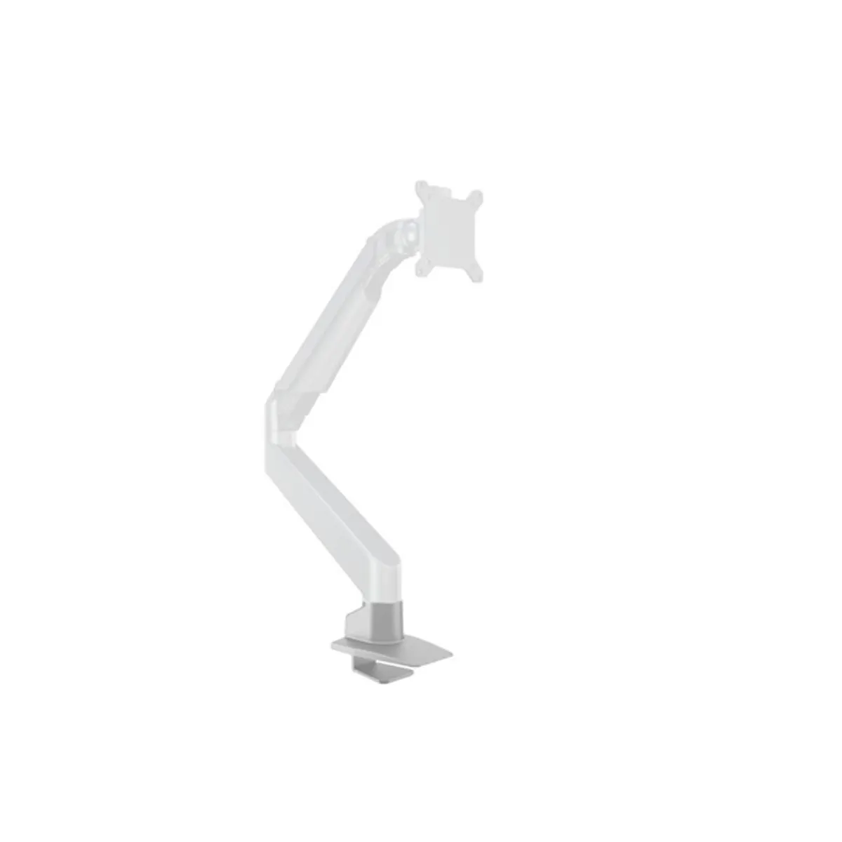 MULTIBRACKETS 7350073739684 Gas lift single desk clamp silver #7