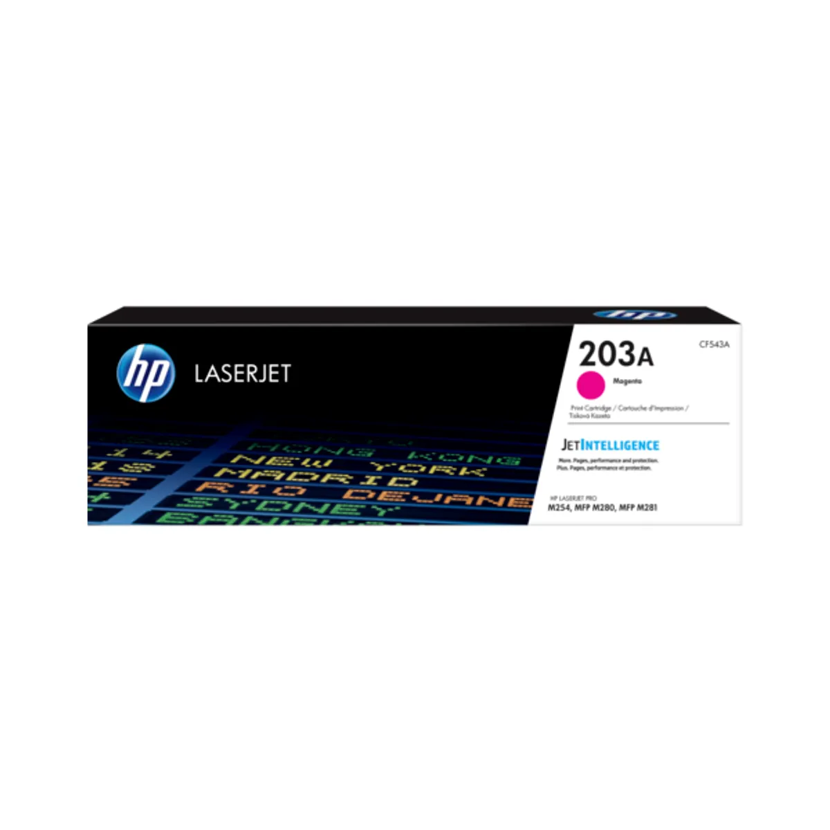 HP SUPPLY CF543A tonerkazetta 1300 oldal bíbor kompatibilitás CLJ M254, M280, M281 #1