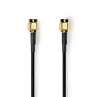 Nedis CSGL02000BK50 SMA kábel aranyozott 50 Ohm árnyékolt 5 m