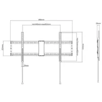 TECHLY ICA-PLB 948F falitartó 800x400mm VESA #3