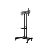 MULTIBRACKETS 7350073732319 M Public Floorstand Basic 150 32-60" max VESA 600x400 mm fekete 50 kg AV shelf és kamera tartó 4 db zárható kerék #10