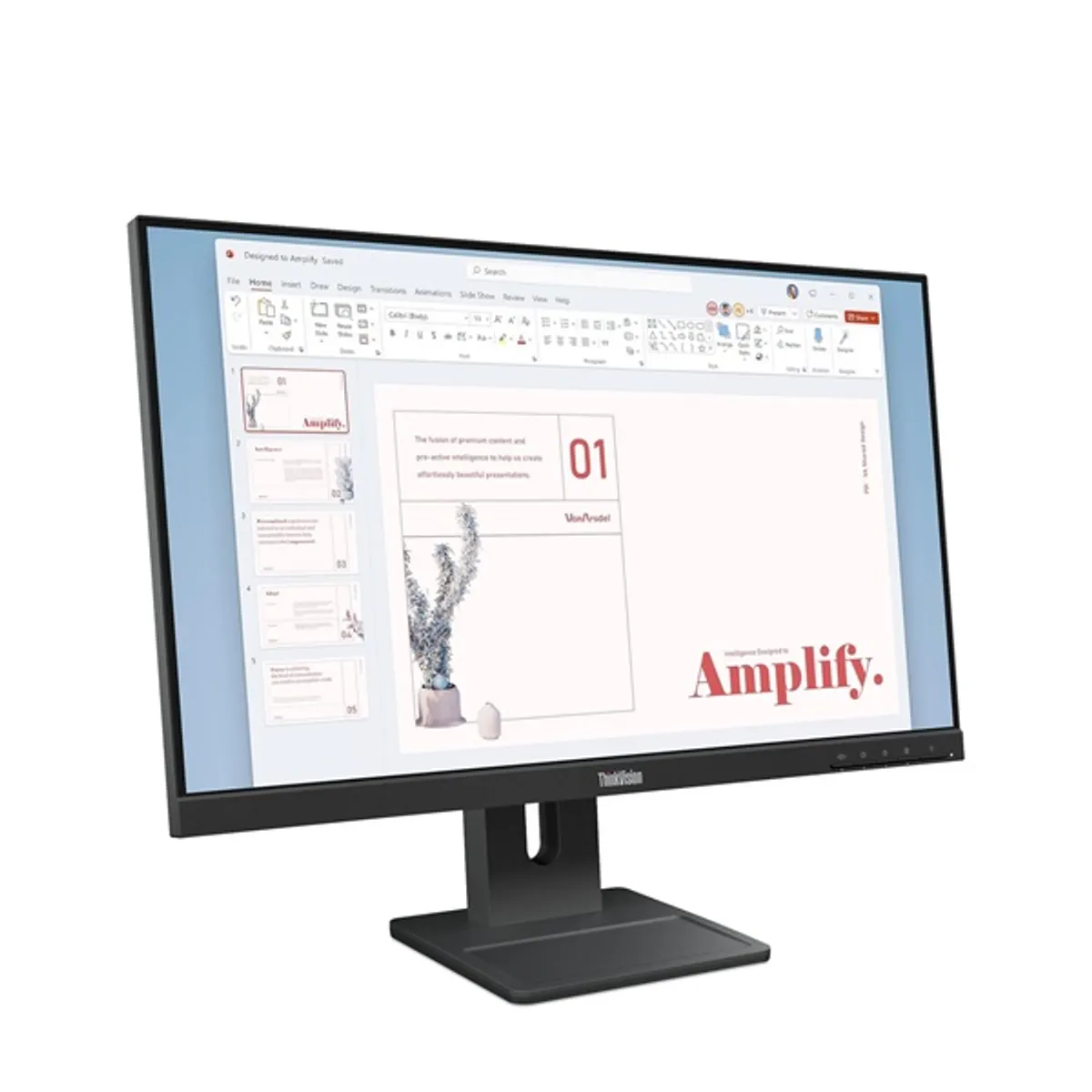 LENOVO-COM 64BAMAT1EU monitor 23.8" ips 1080p 100 hz 4 ms 250 lumen hdmi dp vga d-sub 100x100 vesa built-in psu hangszóró #2