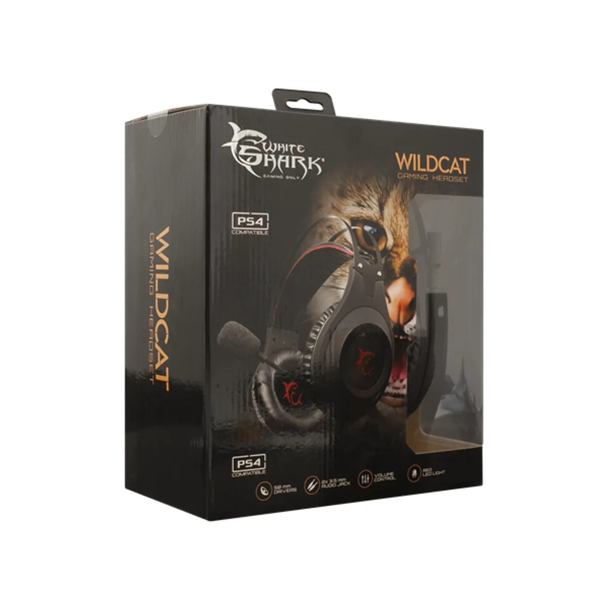 Whiteshark WS GH-2041 fejhallgató 3,5mm jack mikrofonos fekete stereo vezetékes #7