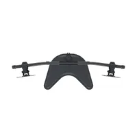 MULTIBRACKETS 7350073733330 M Deskstand Basic Dual 15-27" fekete 75x75 100x100 mm, 8 kg, magasság 100-450 mm, tilt 45 fok, forgó 360 fok #7