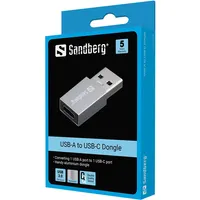 SANDBERG 136-46 USB-A to USB-C dongle alumínium szürke #2