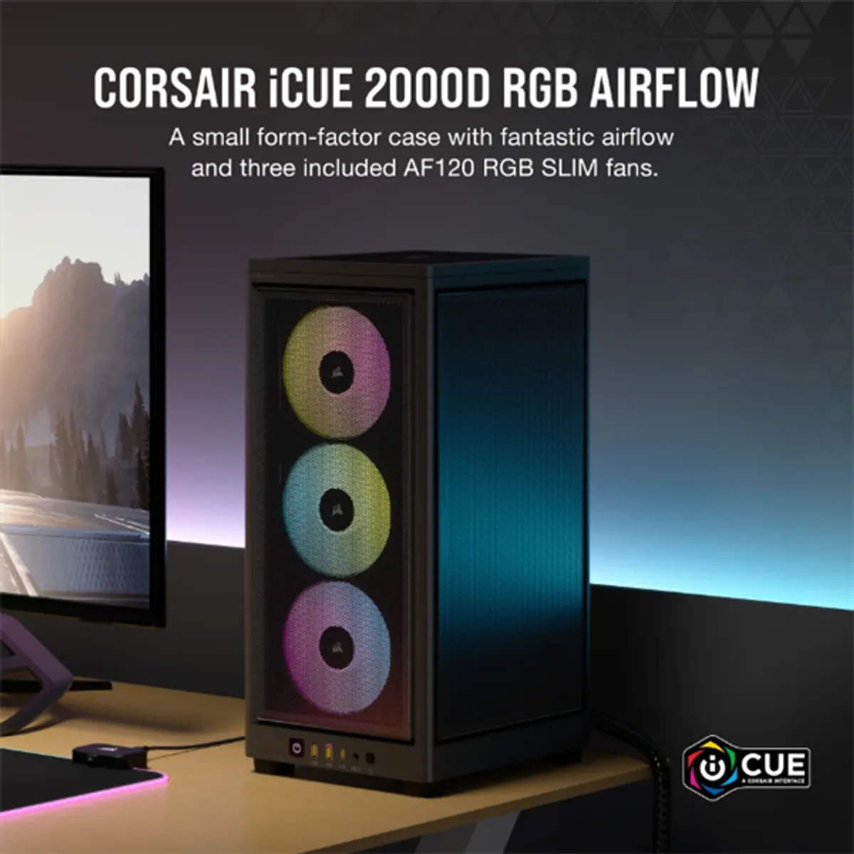 CORSAIR CC-9011246-WW 2000D rgb airflow Mini-ITX táp nélküli #2