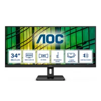 AOC U34E2M monitor 34" VA 3440x1440 100 Hz 21:9 HDMI x2 DP x1 VESA 100x100 keret nélküli