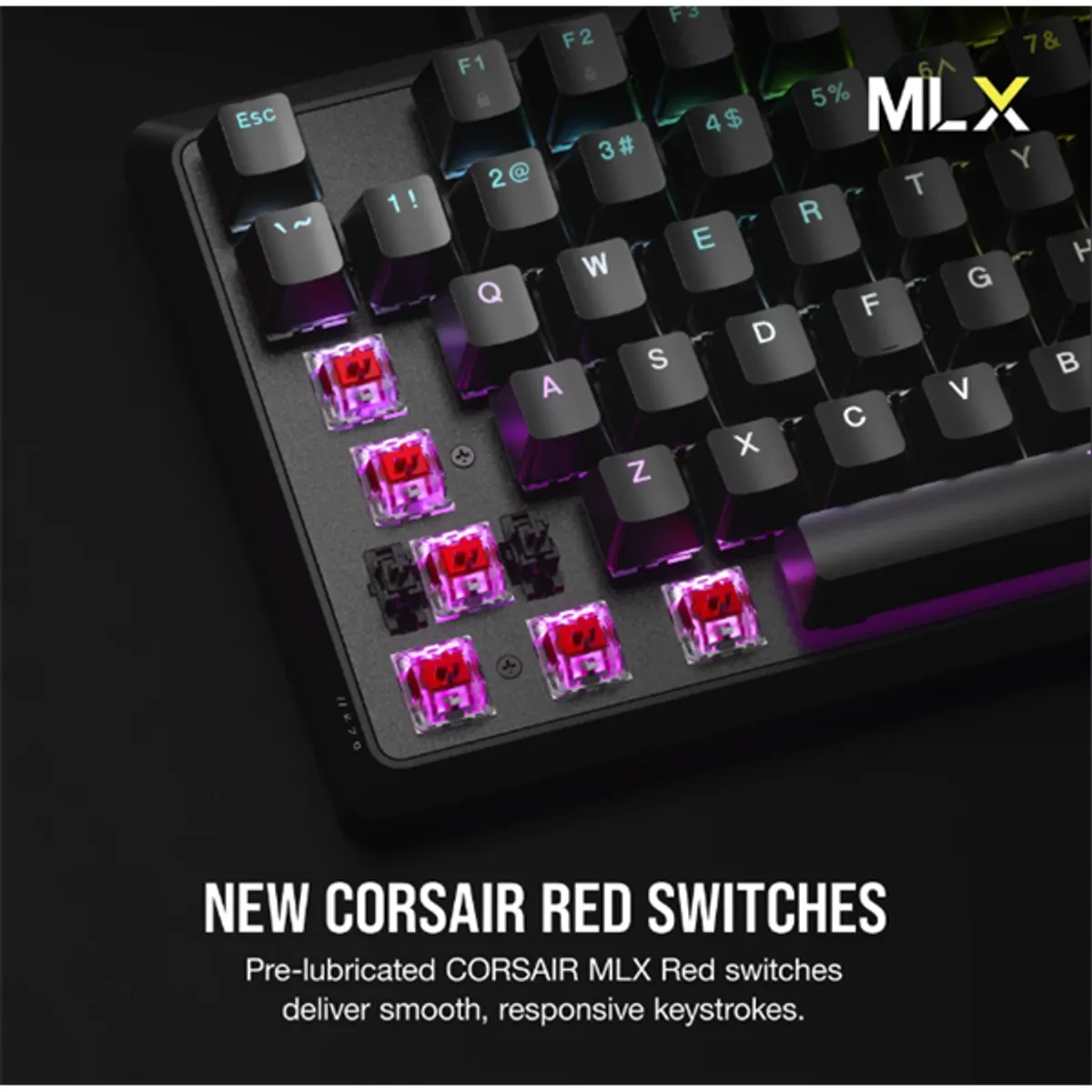 CORSAIR CH-910971E-NA K70 CORE RGB MLX Red 104 gombos US kiosztás teljes méretű #3