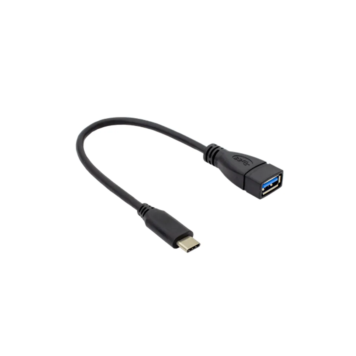 SBOX USB-F-TYPEC\/R Adapter USB A női Type-C férfi fekete #1
