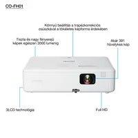 EPS VIS V11HA84040 kivetítő 16:9 HDMI USB zajszint 38 dB #3