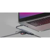 NEWELL NL3604 5 az 1-ben hub USB-C 2x USB-A 2.0 1x USB-A 3.0 SD és micro SD olvasó alumínium #6