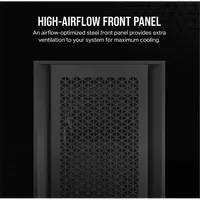 Corsair CC-9011261-WW 5000D Core Airflow edzett üveg fekete #5