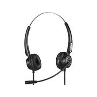 Sandberg 126-30 Fejhallgató pro stereo USB RJ9 RJ11 30 mm driver mikrofon állítható kar