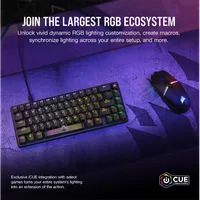 CORSAIR CH-91A401A-NA K65 PRO MINI RGB 65 százalékos optikai-mechanikus USB vezetékes US elrendezés OPX NKRO #6