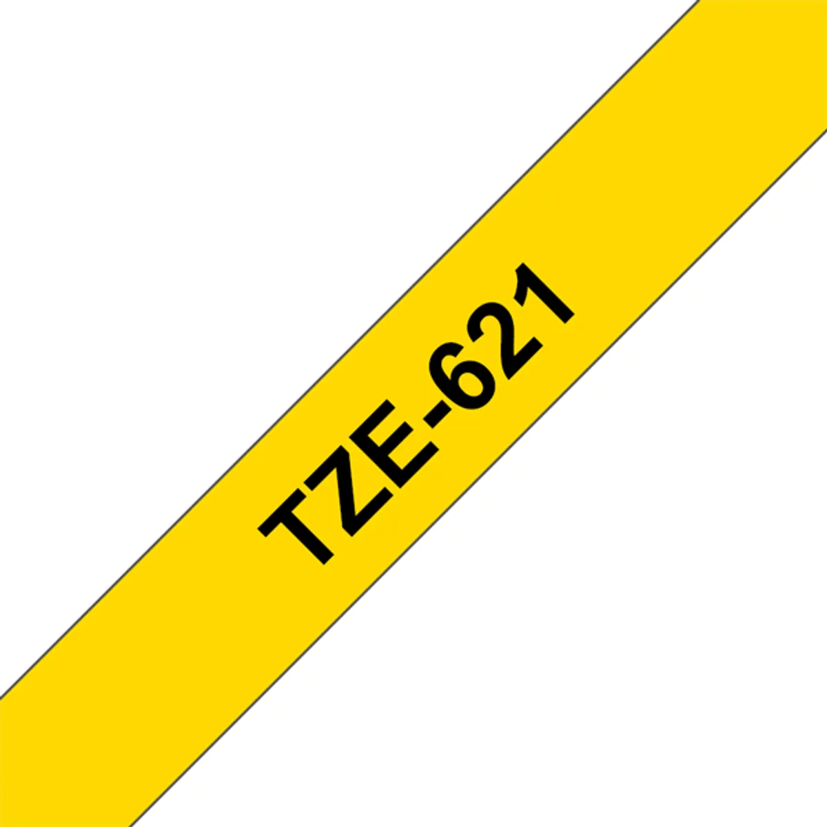 BROTHER TZE621 TZe-621 laminált szalag 9 mm x 8 m sárga alapon fekete #1