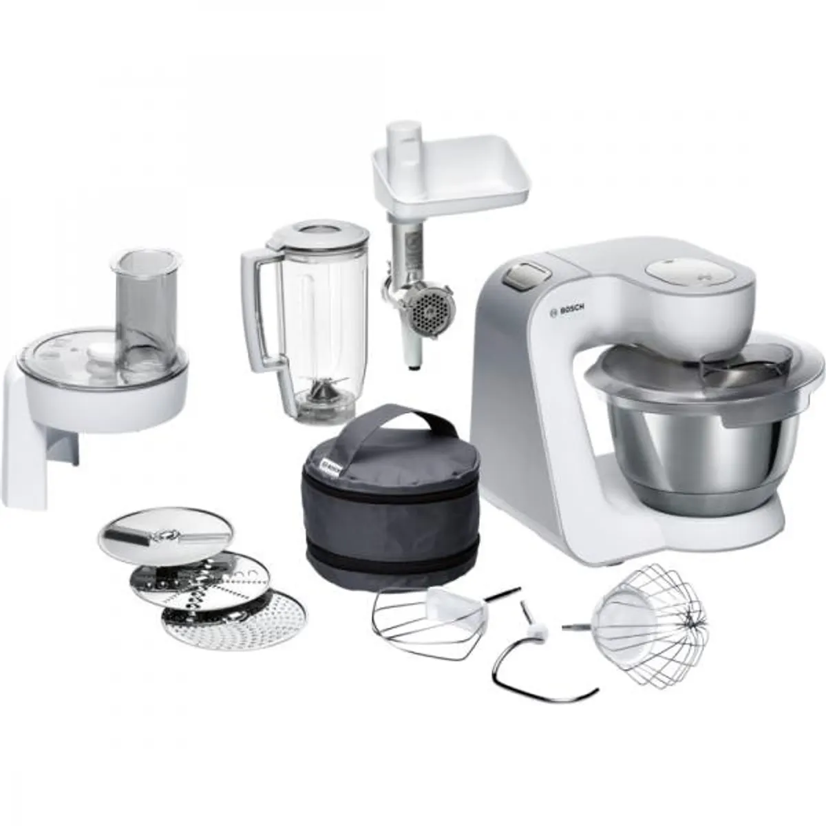 Bosch MUM58231 konyhai robotgép 1000 W 3D bolygómozgás 3,9 L nemesacél tál #3