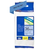 BROTHER TZE561 P-Touch laminált szalag 36 mm 8 m Kék alapon Fekete #3