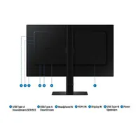 SMG MON LS27D600EAUXEN 27\" ips hdr 100 Hz 5 ms 350 nit állítható magasság dönthető pivot fali 100x100 HDMI DP USB #6