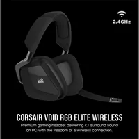 CORSAIR CA-9011201-EU Void Elite Wireless Surround fekete mikrofon igen RGB 7.1