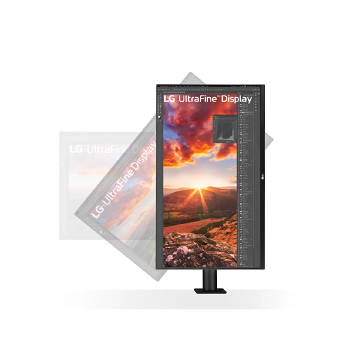 LG MON 32UN880K-B.AEU 31.5" IPS 4K HDR 60 Hz USB-C DP HDMI állítható magasság dönthető forgatható Pivot VESA 100x100 #5