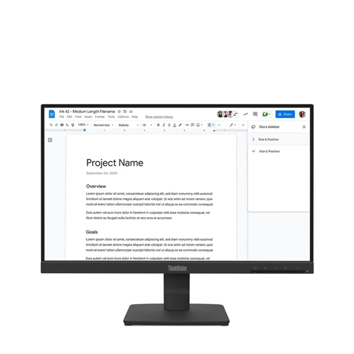 LENOVO-COM 64CBKAT6EU ips led 21,5" fhd 100 hz 4 ms hdmi vga 100x100 #1