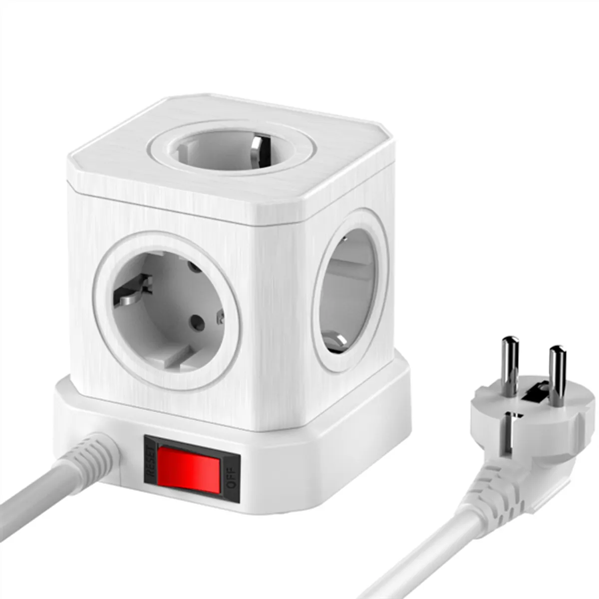 NEWELL NL4385 GaN Power Cube 9in1 5 AC 3 USB-A 1 USB-C 4000W 1.5m fehér #4