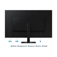 SMG MON LS37D700EAUXEN 37" monitor VA 3840x2160 16:9 HDR 60Hz 5ms HDMI DP VESA 100x100 dönthető beépített tápegység Fekete #9